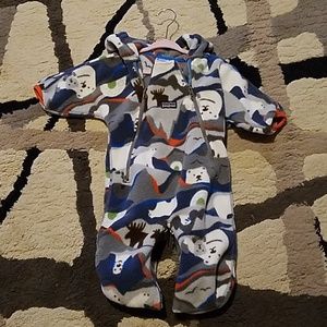 Fleece footed outfit